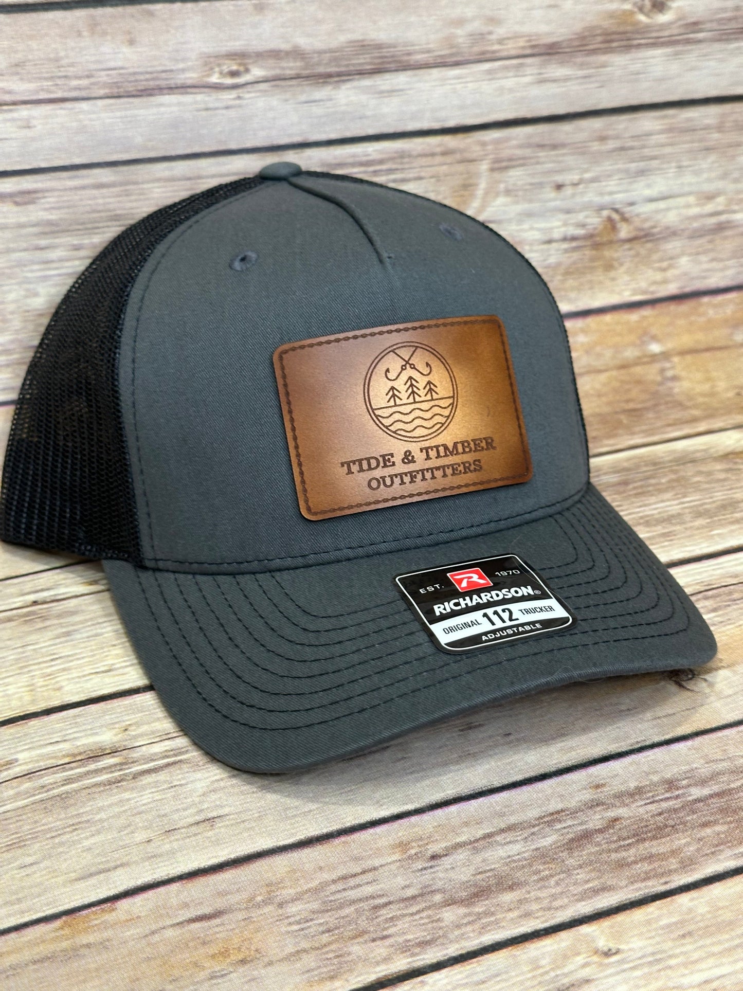 Charcoal/Black T&T logo trucker hat