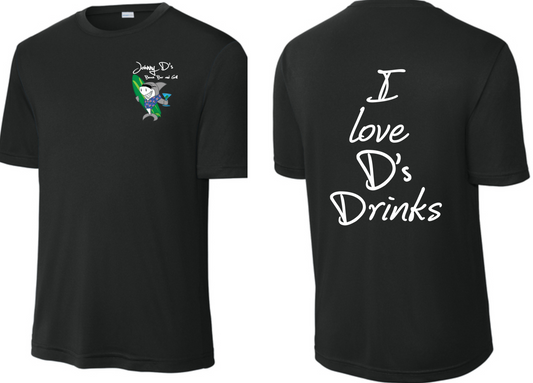 I LOVE D'S DRINKS PERFORMANCE TEE