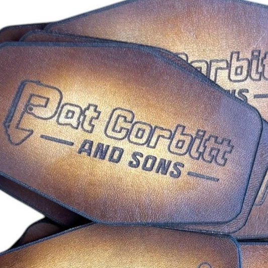 Custom genuine leather patches