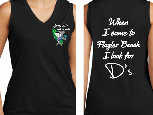 WHEN I COME TO FLAGLER I LOOK FOR D'S TANK TOP