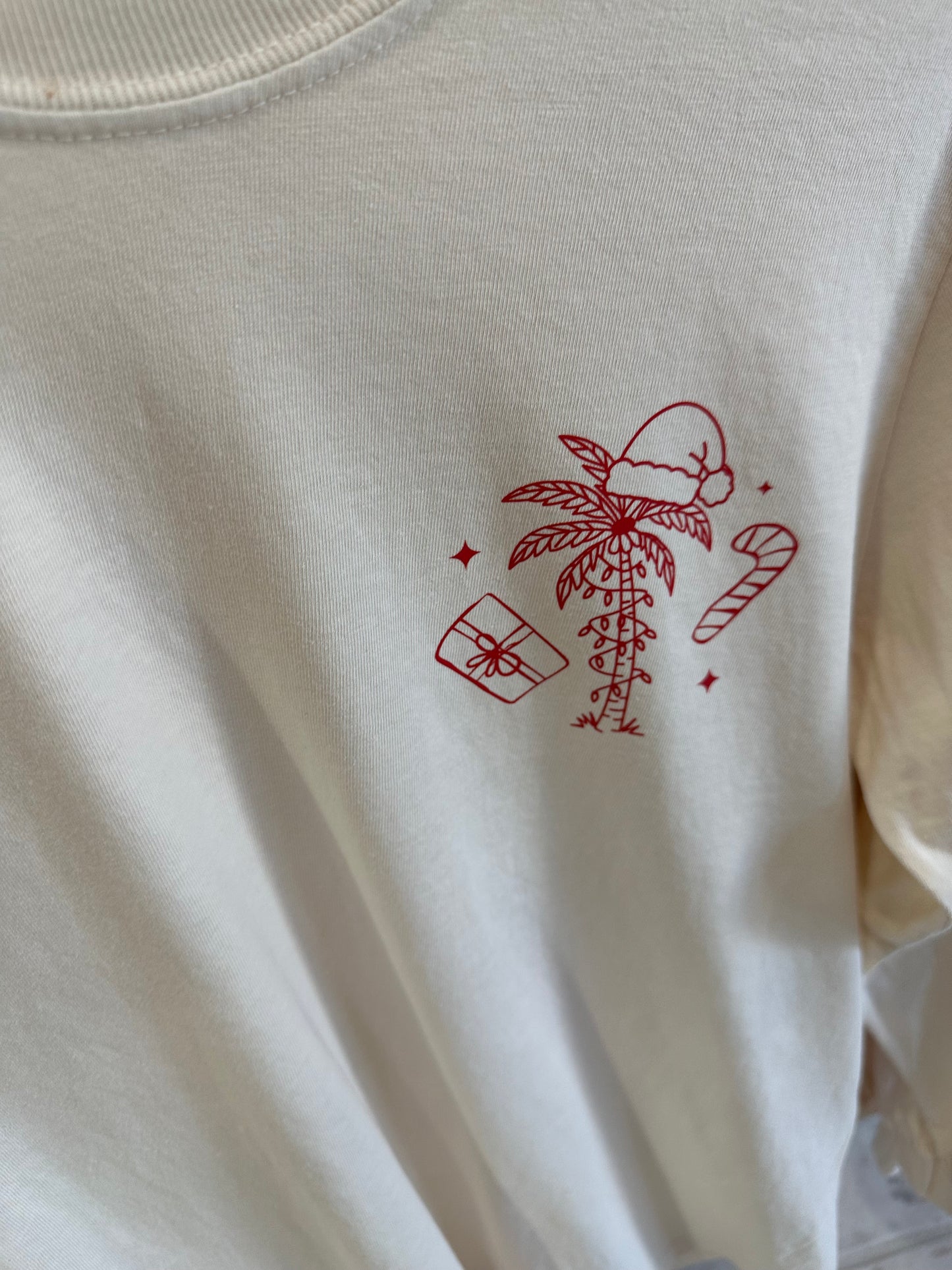 Tis the Sea-Sun Christmas long sleeve tee