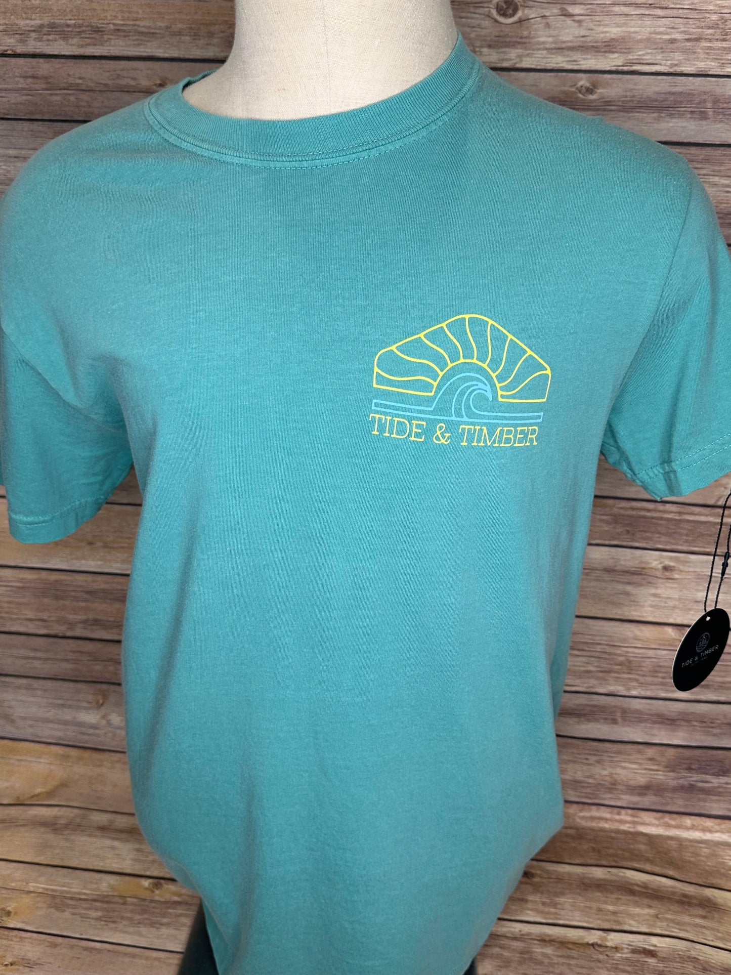 Tide & Timber Wave tee Seafoam