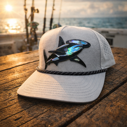 Hammerhead shark holographic on waterproof rope