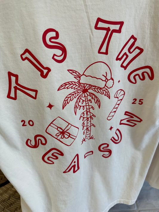 Tis the Sea-Sun Christmas long sleeve tee