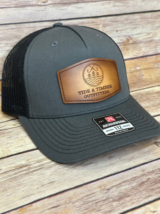 Charcoal/Black T&T logo trucker hat