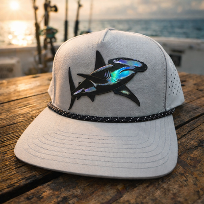 Hammerhead shark holographic on waterproof rope