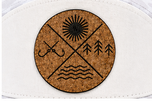 Coastal Camo Snapback Hat with Cork Patch – Tide & Timber Outfitters®