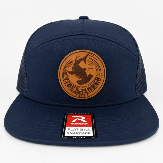 Navy T&T Hat Co. hammerhead Richardson flat bill