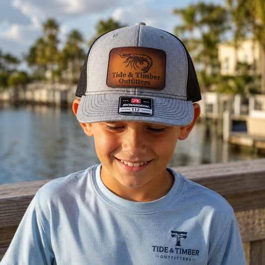 Youth Shrimp Leather Patch Hat