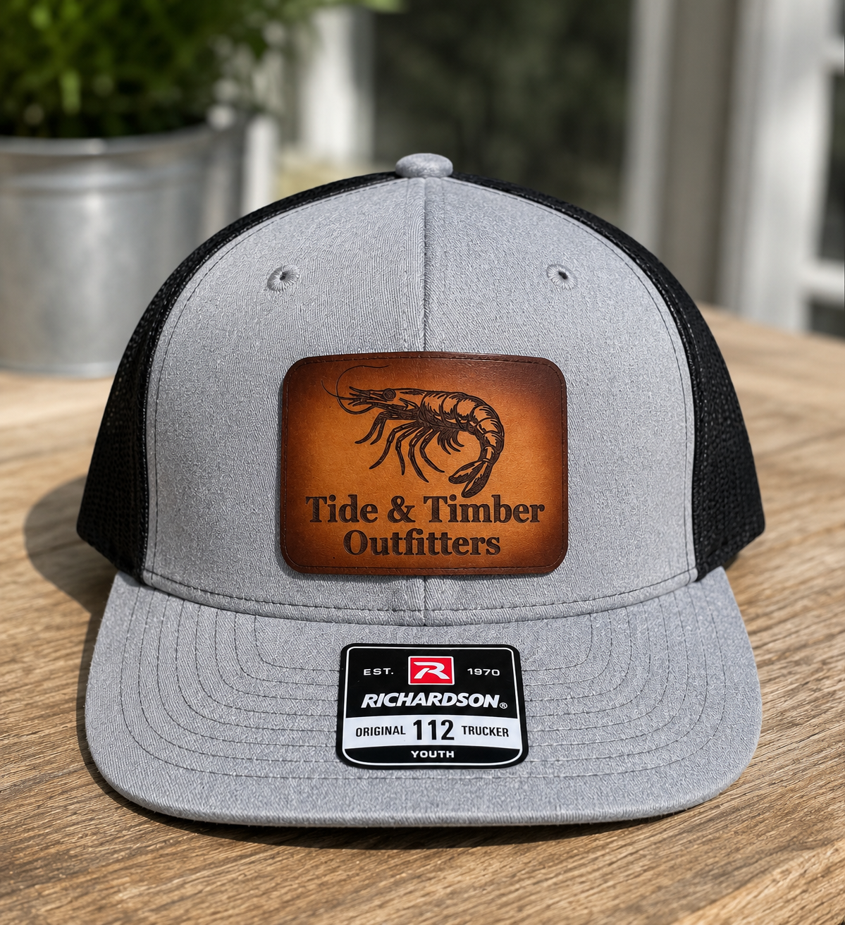 Youth Shrimp Leather Patch Hat